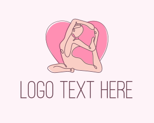 Yoga Fitness Pose logo