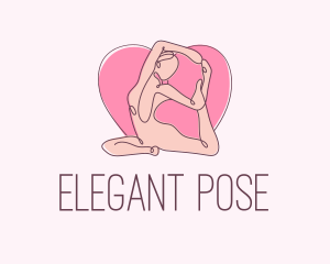 Yoga Fitness Pose logo