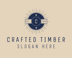 Hipster Lifestyle Circle Badge  logo design