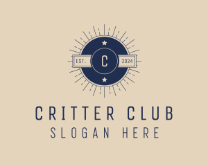 Hipster Lifestyle Circle Badge  logo design