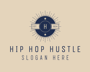 Hipster Lifestyle Circle Badge  logo design