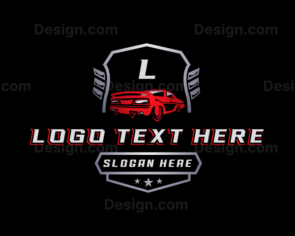 Automotive Garage Race Car Logo