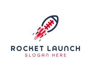 Football Sports Rocket logo design