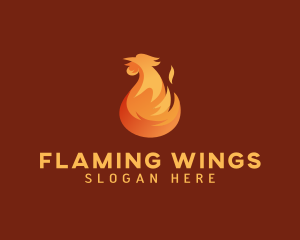 Fire Grill Chicken logo design