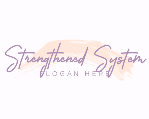 Brush Stroke Handwritten Wordmark Logo