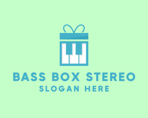 Piano Gift Box logo design