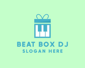 Piano Gift Box logo design