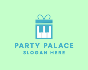 Piano Gift Box logo design