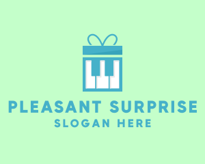 Piano Gift Box logo design