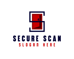 Security Door Letter S logo design