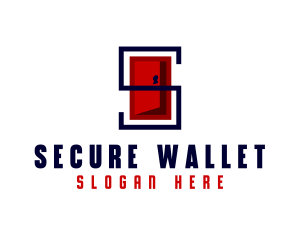 Security Door Letter S logo design