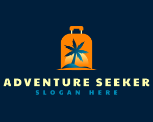 Travel Island Luggage logo design