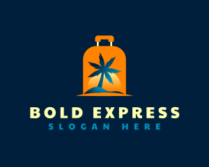 Travel Island Luggage logo design