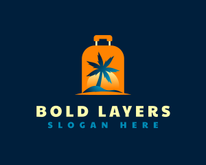 Travel Island Luggage logo design