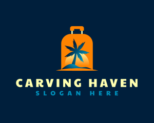 Travel Island Luggage logo design