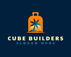 Travel Island Luggage logo design