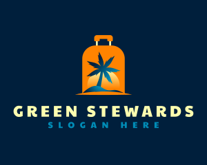 Travel Island Luggage logo design