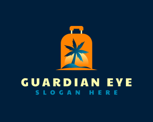 Travel Island Luggage logo design