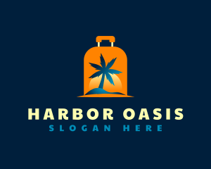 Travel Island Luggage logo design