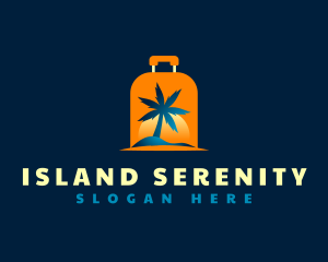 Travel Island Luggage logo design