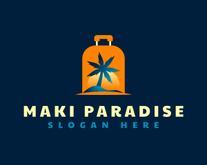 Travel Island Luggage logo design