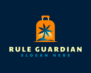 Travel Island Luggage logo design