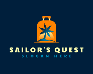 Travel Island Luggage logo design