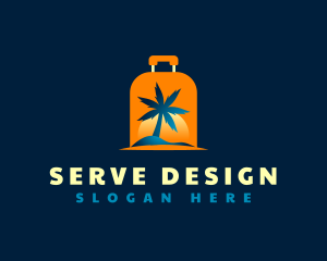 Travel Island Luggage logo design