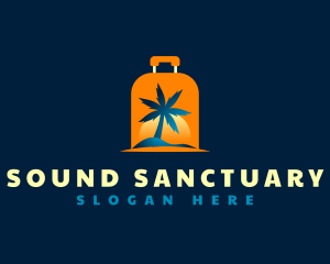 Travel Island Luggage logo design