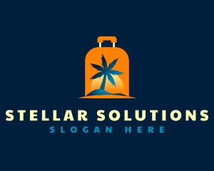 Travel Island Luggage logo design