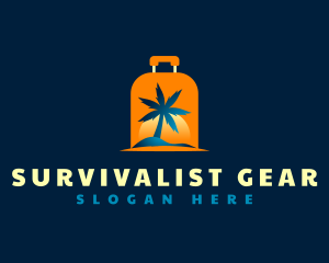 Travel Island Luggage logo design