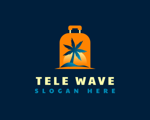 Travel Island Luggage logo design