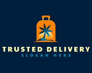 Travel Island Luggage logo design