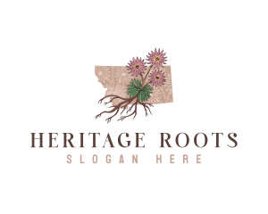 Montana Flower Nature logo design