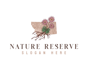 Montana Flower Nature logo design