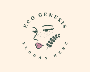 Eco Beauty Woman logo design