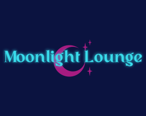 Neon Cosmic Lunar logo design