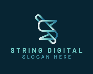 Digital Company Letter S logo design