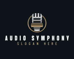 Audio Recording Microphone logo design