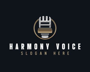 Audio Recording Microphone logo design