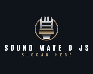 Audio Recording Microphone logo design