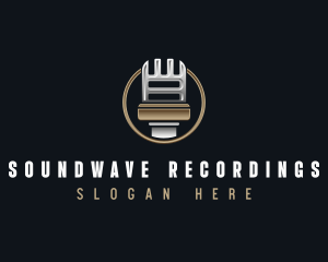 Audio Recording Microphone logo design