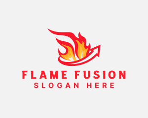 Flame Fire Arrow logo