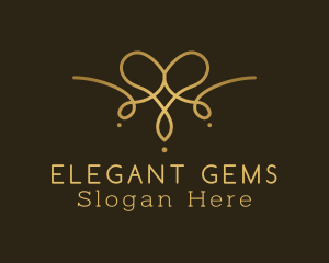 Golden Luxury Necklace logo design