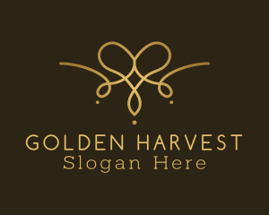 Golden Luxury Necklace logo design