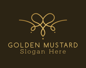 Golden Luxury Necklace logo design