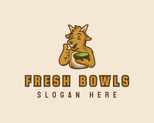 Goat Food Bowl logo design