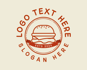 Burger Cheeseburger Food logo