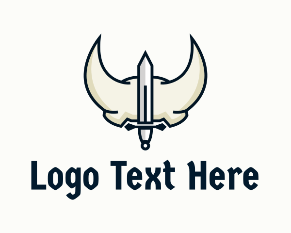 Sword Medieval Helmet  logo