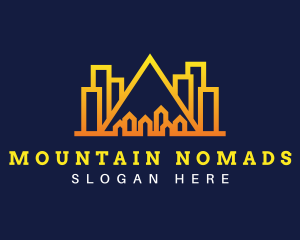 City Mountain Building logo design